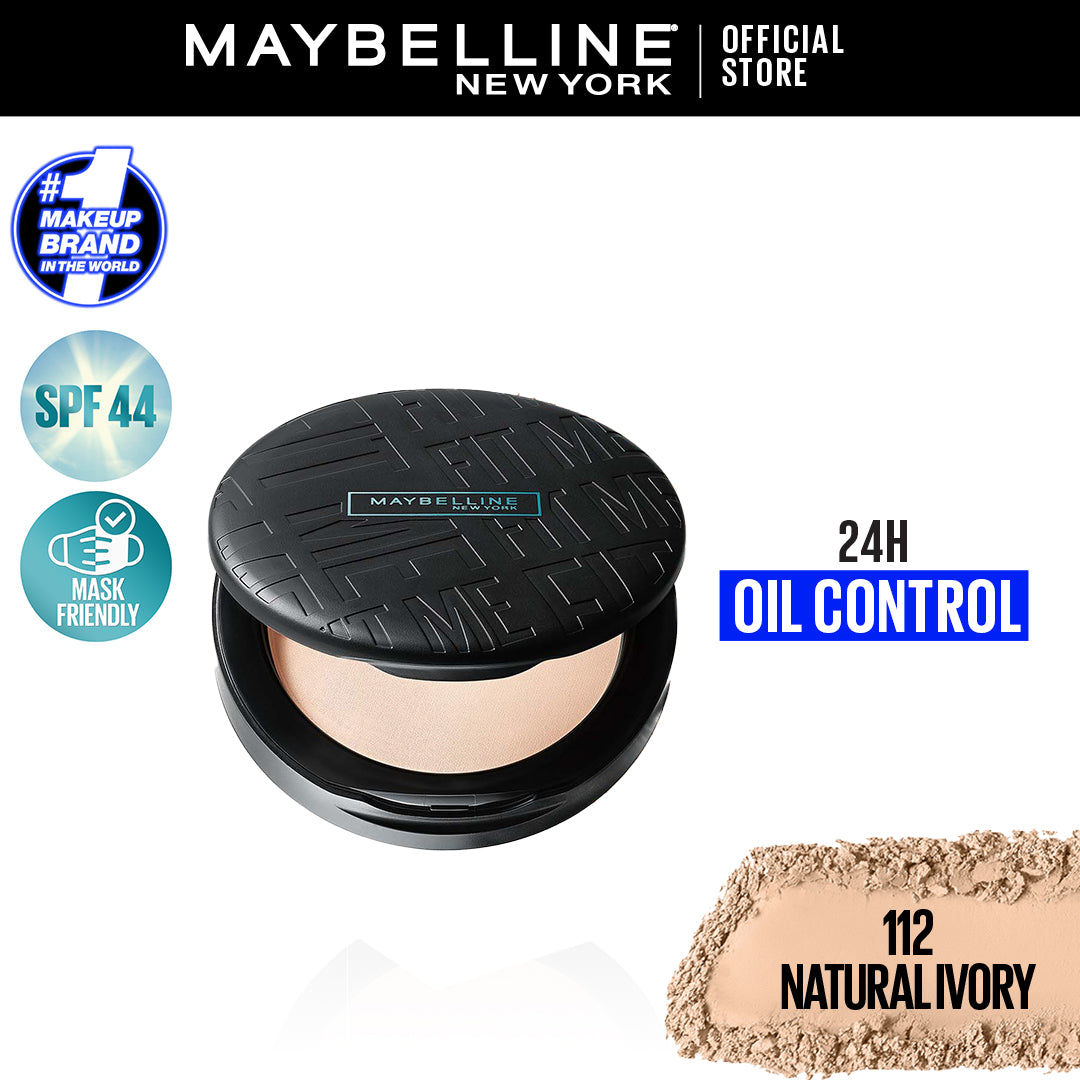 Maybelline New York Fit Me Matte & Poreless Compact Powder - 112 Natural Ivory jar close up