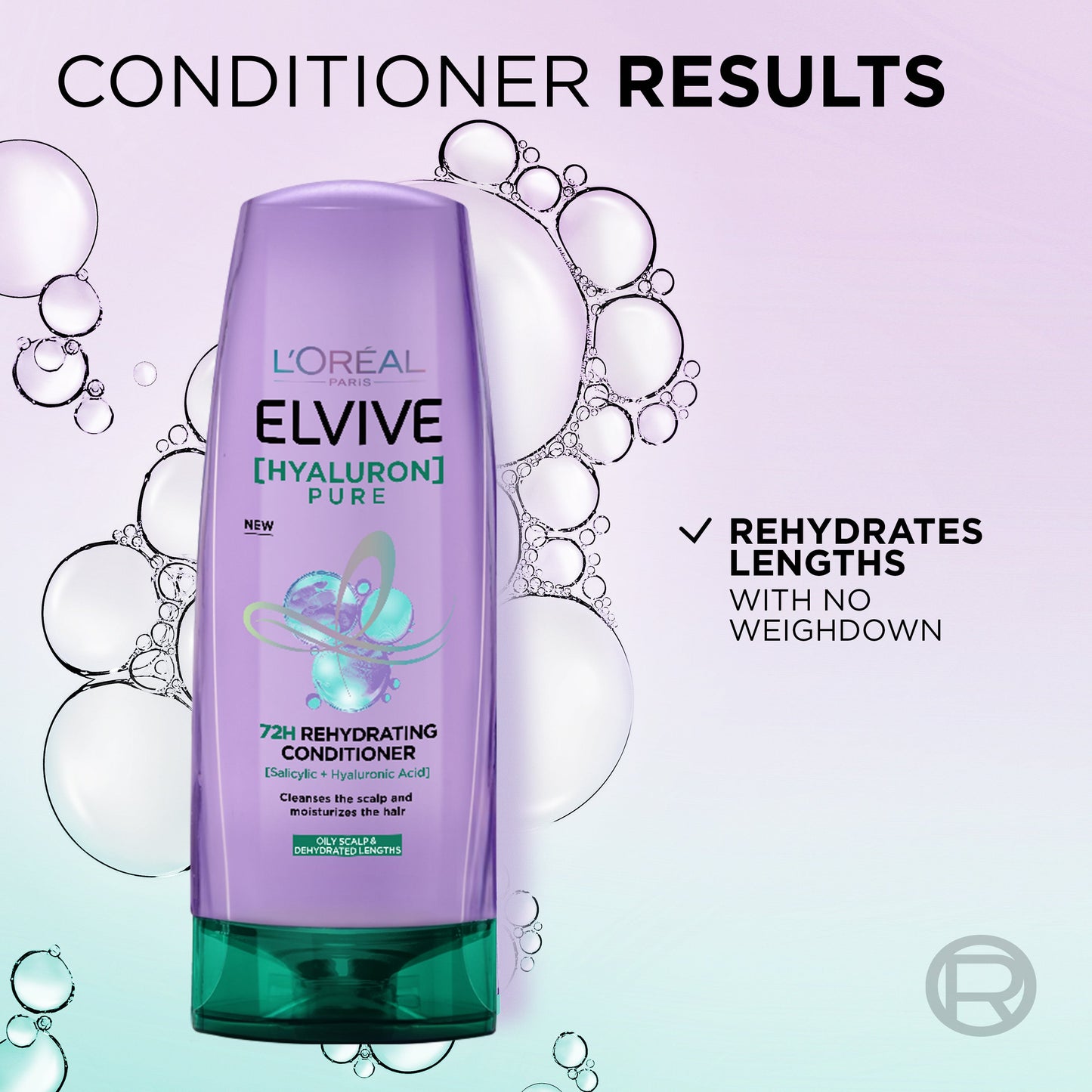 L'Oreal Paris Elvive Hyaluron Pure Conditioner 175Ml texture gel cream