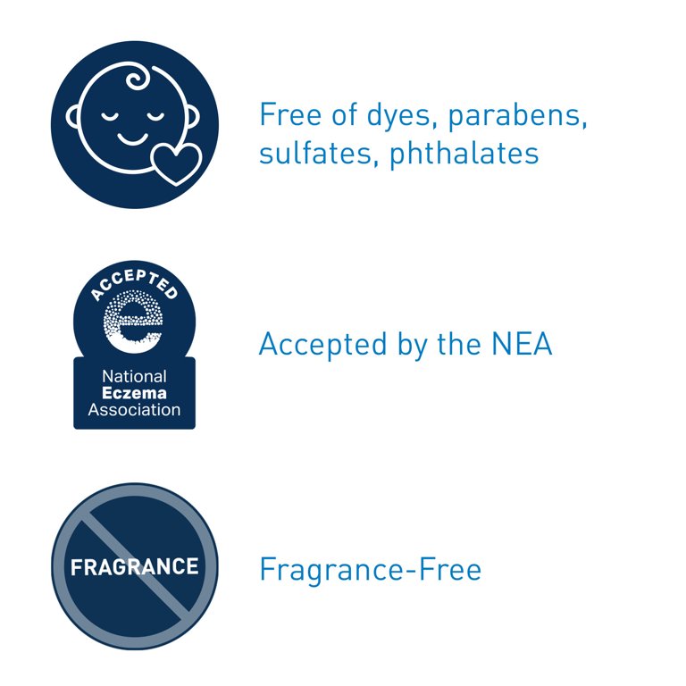 CeraVe Baby Wash & Shampoo GENTLE CLEANSER 237ML Paraben-free baby shampoo and bath wash