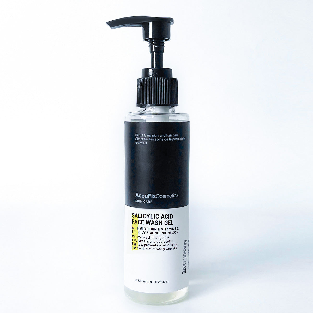 AccuFix - Salicylic Acid Face Wash Gel jar close up