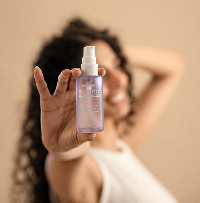 Jenpharm - Anagrow Anti Frizz Hair Serum ingredients label