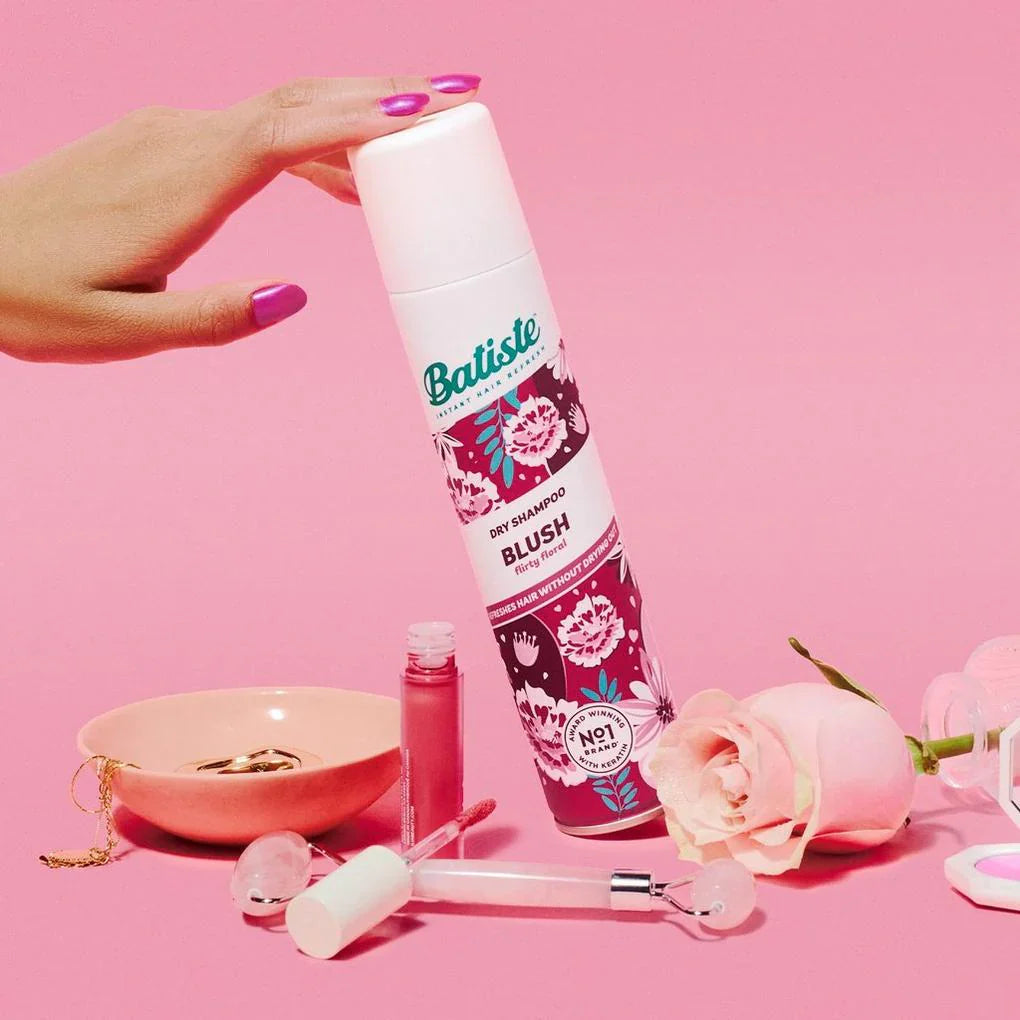 Batiste Dry Shampoo Floral & Flirty Blush 200Ml before after skin results