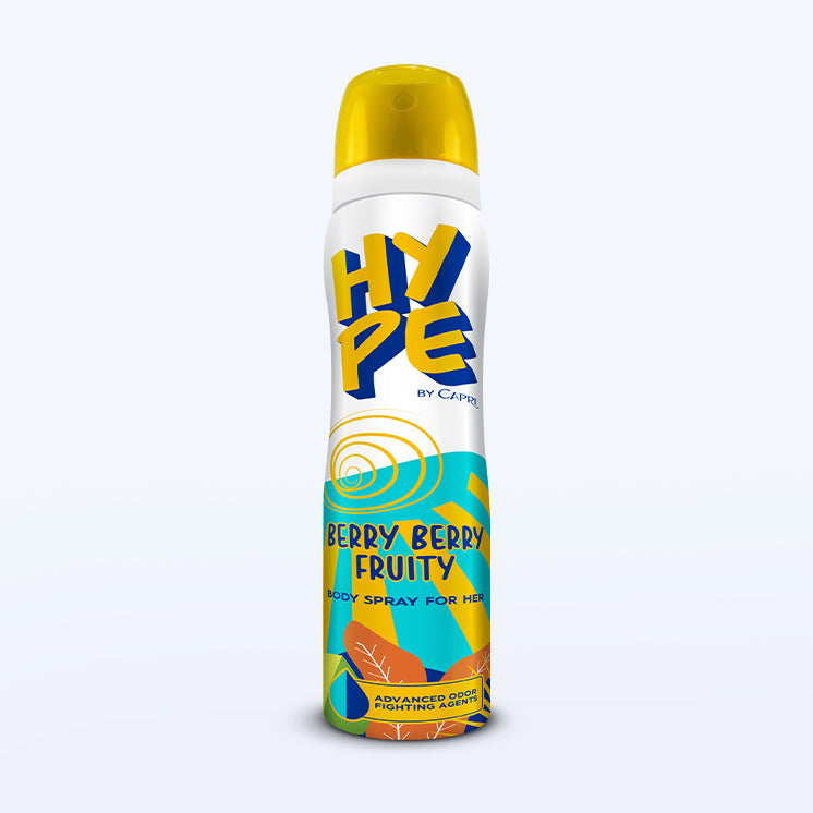 Hype - Women Body Spray -Berry Berry Fruity jar close up