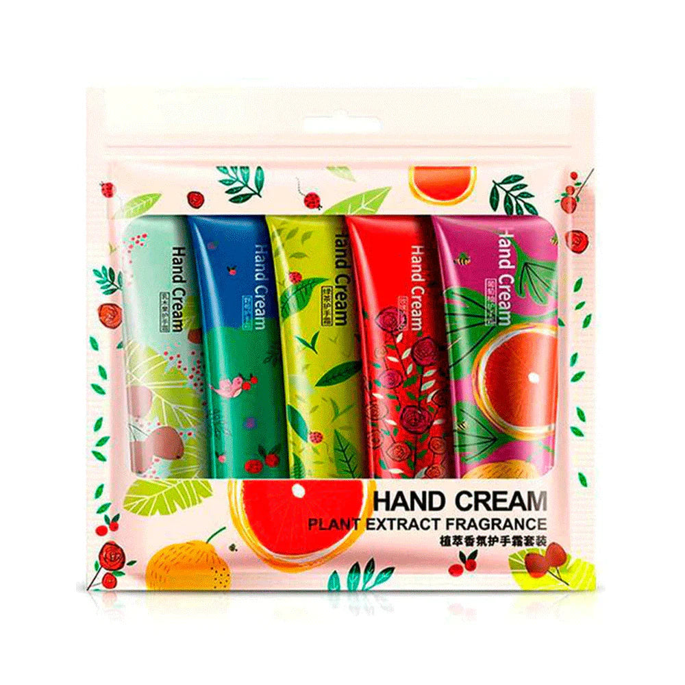 Bioaqua Plant Fragrance Hand Cream Set 5Pc jar close up