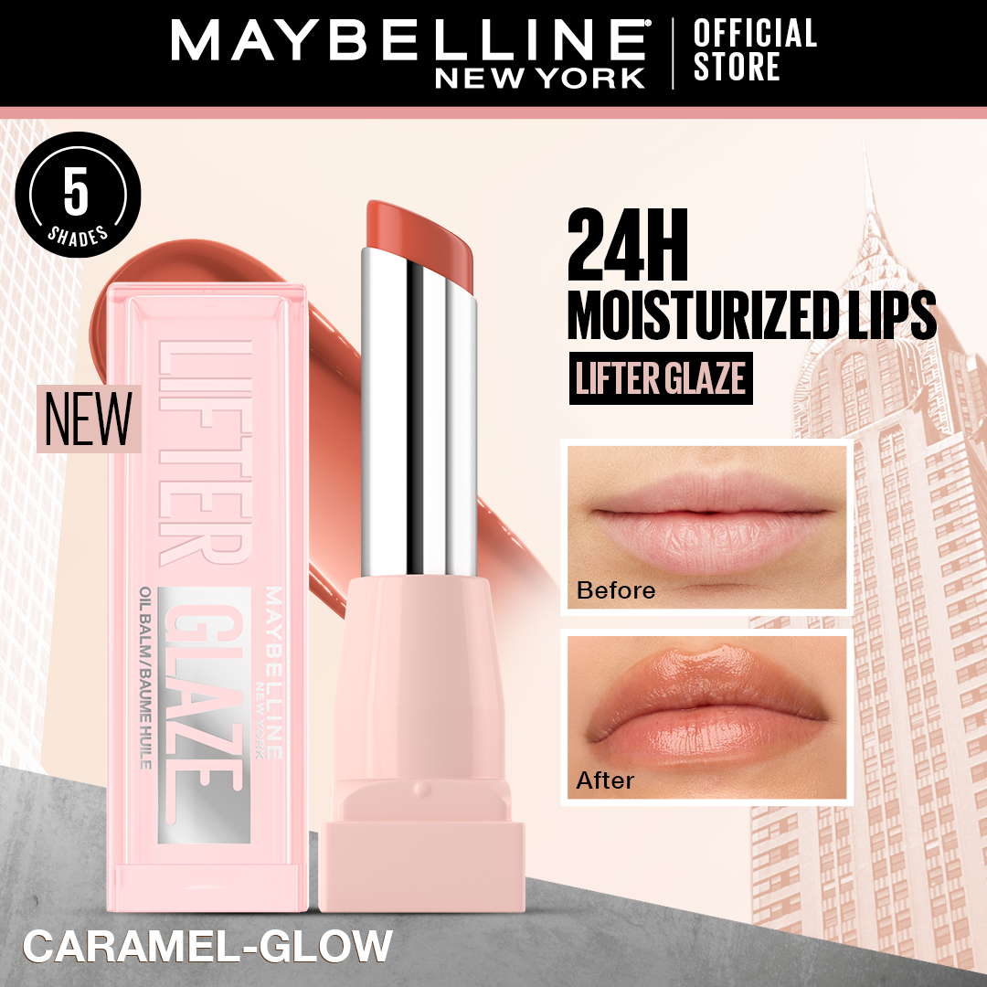 Maybelline Lifter Glaze, Tinted Lip Oil Balm with cherry extract - 24Hr Hydrated Lips image 12