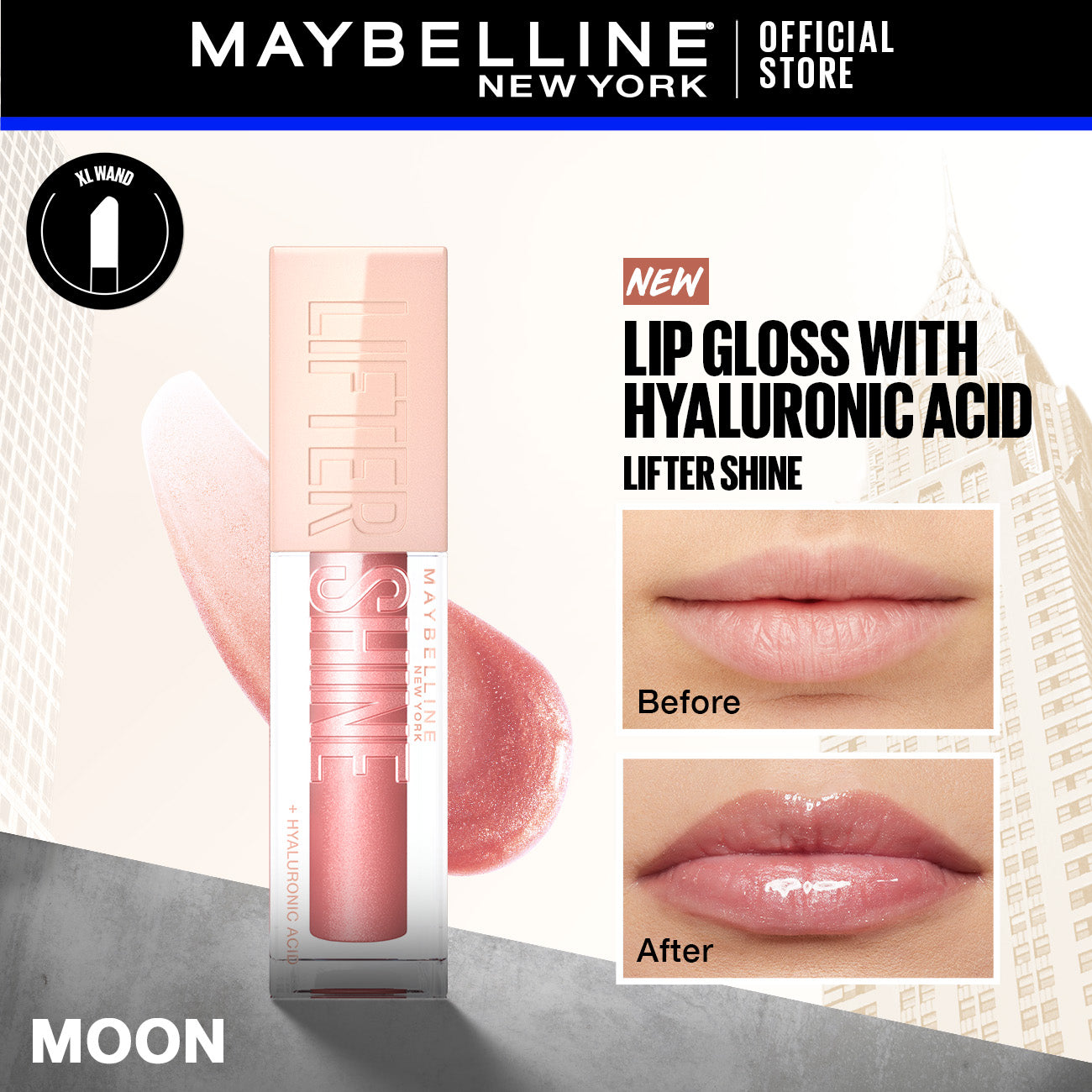  Maybelline New York Lifter Shine® Hydrating Lip Gloss With Hyaluronic Acid