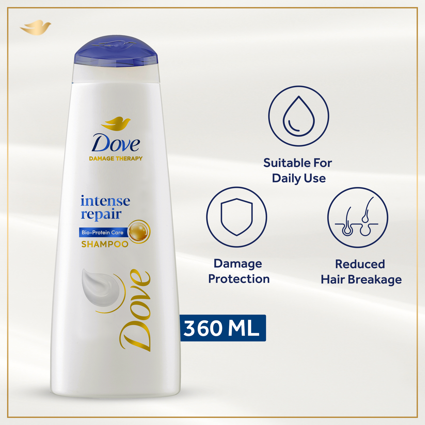 Dove - Intense Repair Shampoo - 360ml front packaging