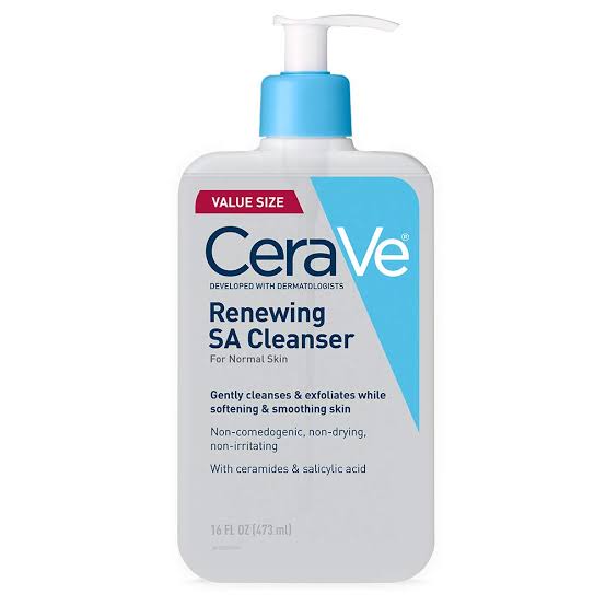 Cerave Renewing SA Cleanser
GENTLE EXFOLIATION FOR NORMAL SKIN 473ml