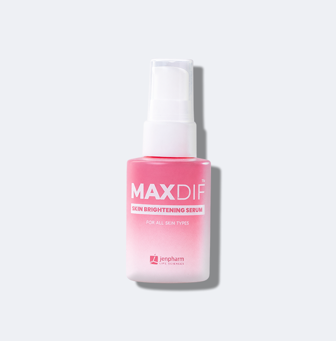 Jenpharm Maxdif Brightening Serum 30Ml jar close up