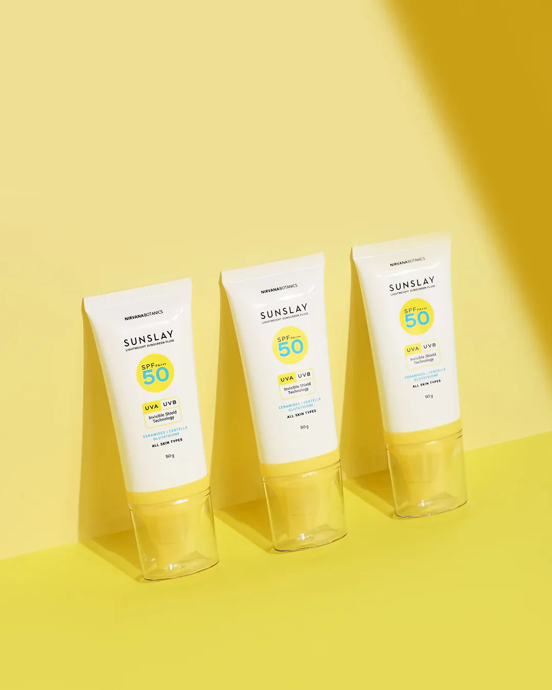 Nirvana Botanics - SunSlay Sunscreen Fluid SPF 50+++ ingredients label