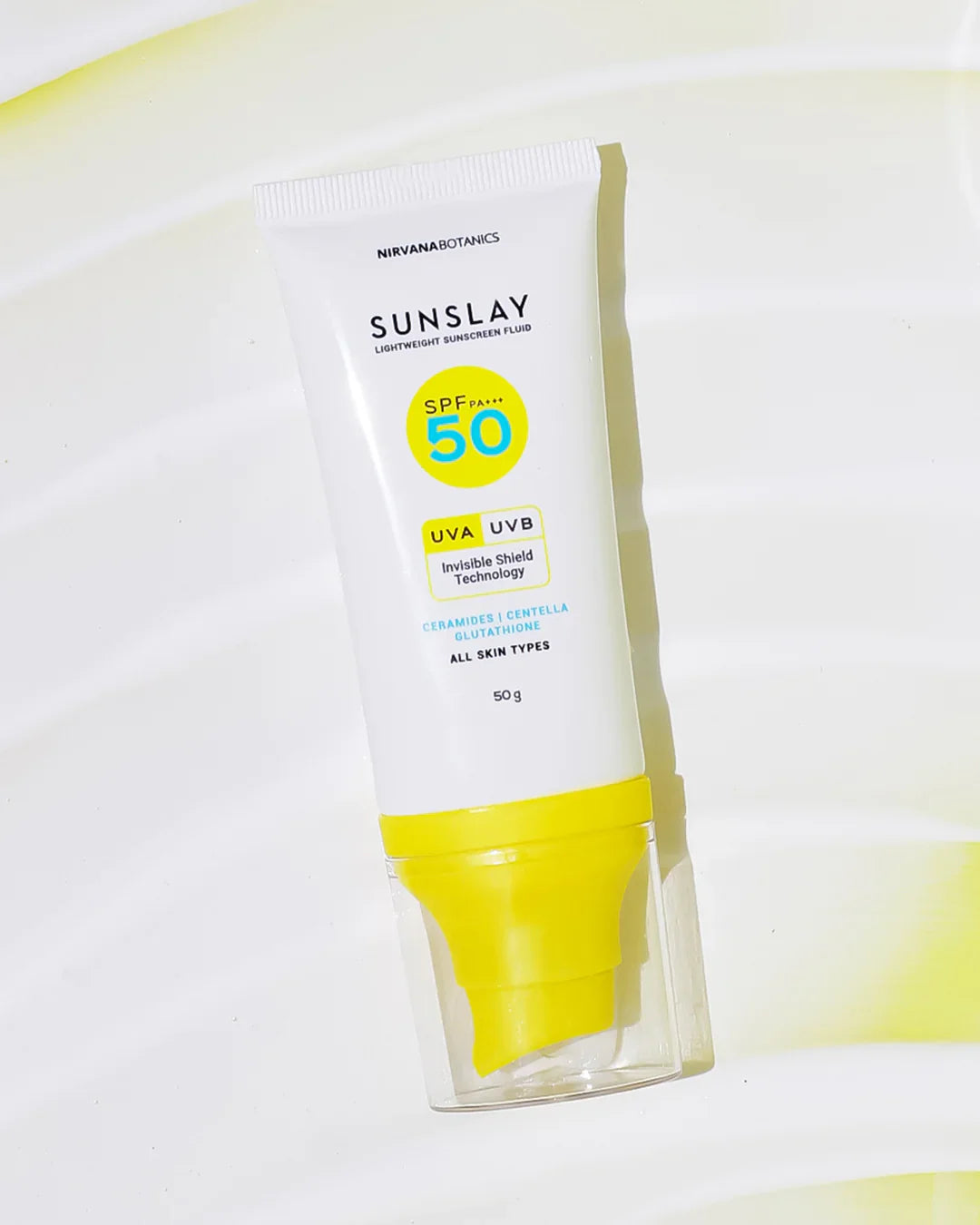Nirvana Botanics - SunSlay Sunscreen Fluid SPF 50+++ before after skin results