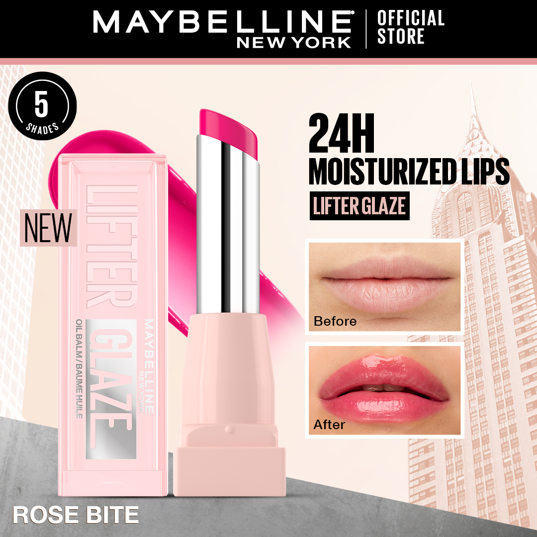 Maybelline Lifter Glaze, Tinted Lip Oil Balm with cherry extract - 24Hr Hydrated Lips image 14