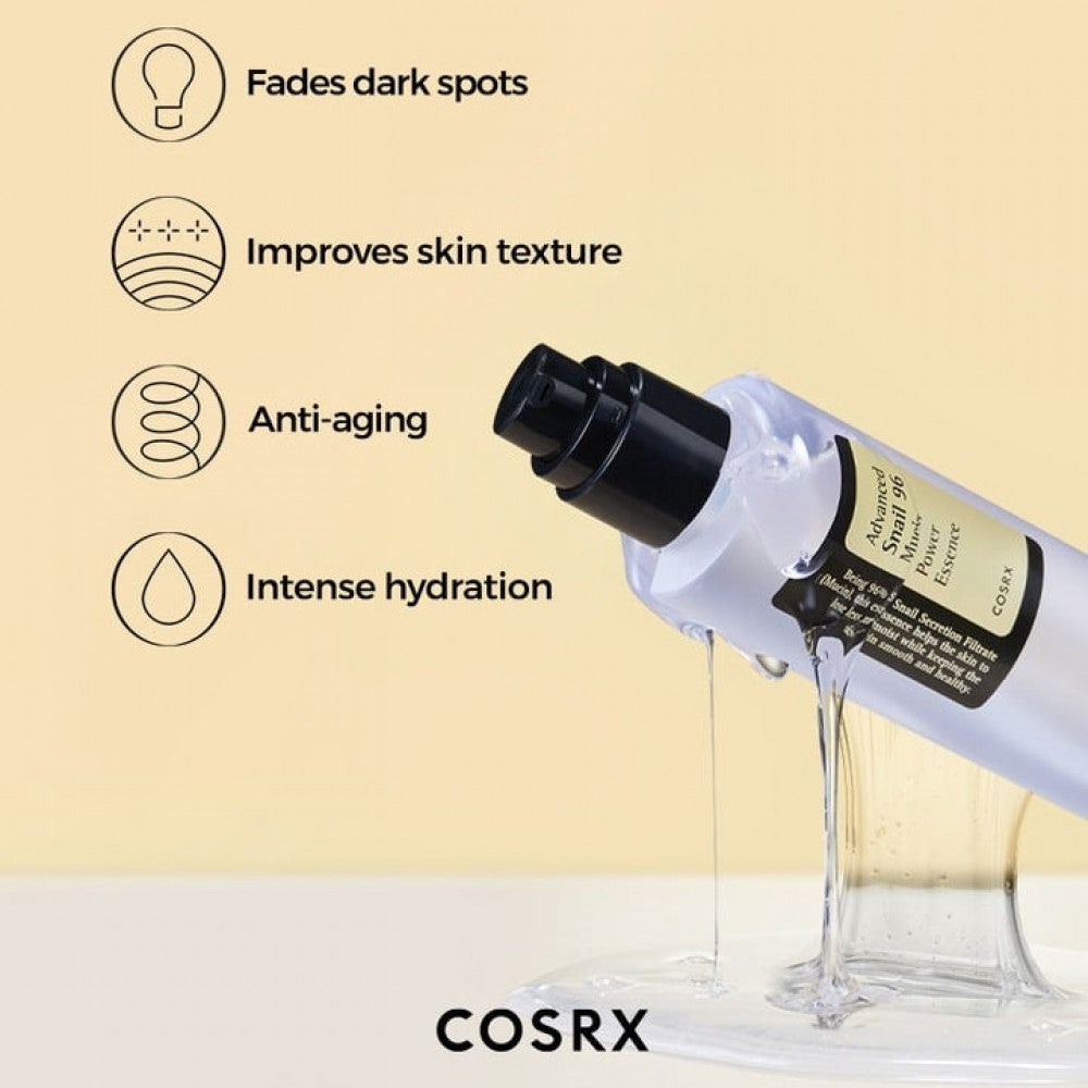Cosrx Advanced Snail 96 Mucin Power Essence 100 Ml jar close up