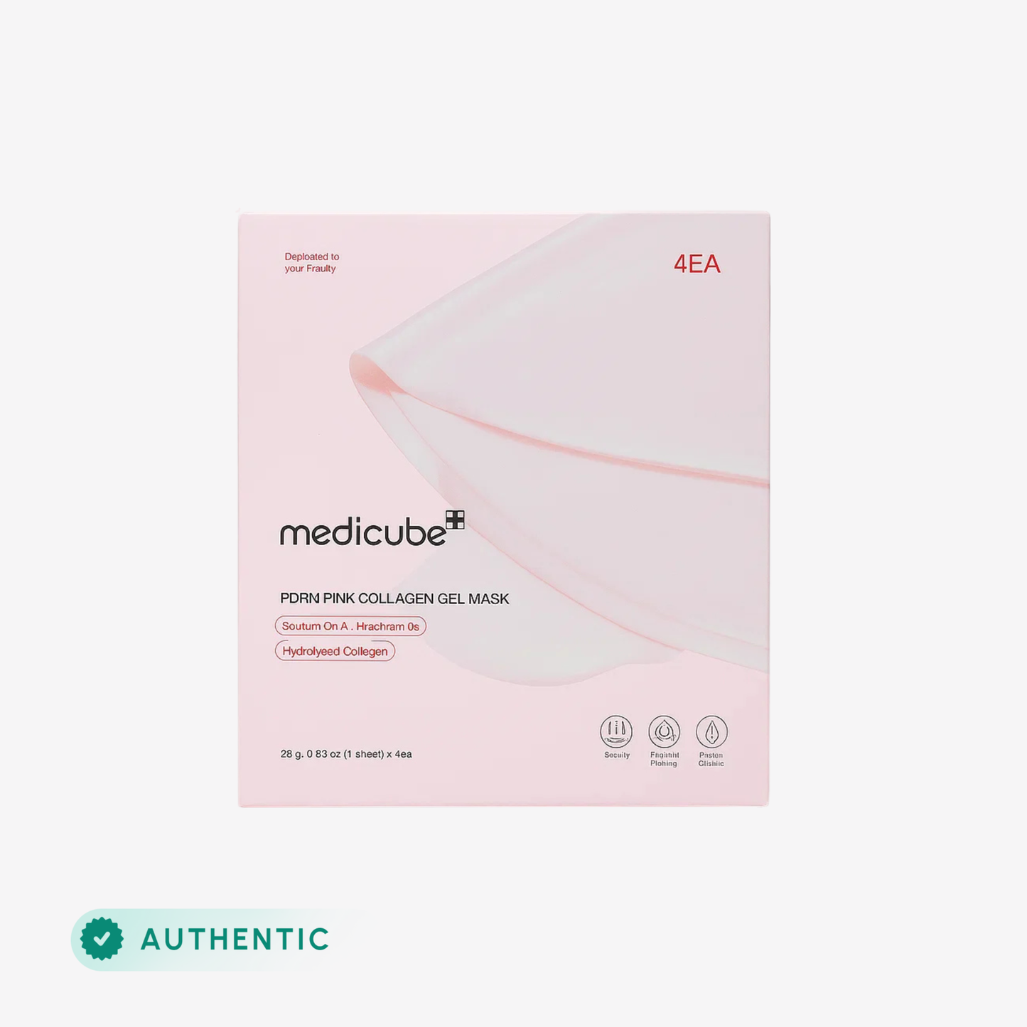 Medicube - Pdrn Pink Collagen Gel Mask 28g front packaging
