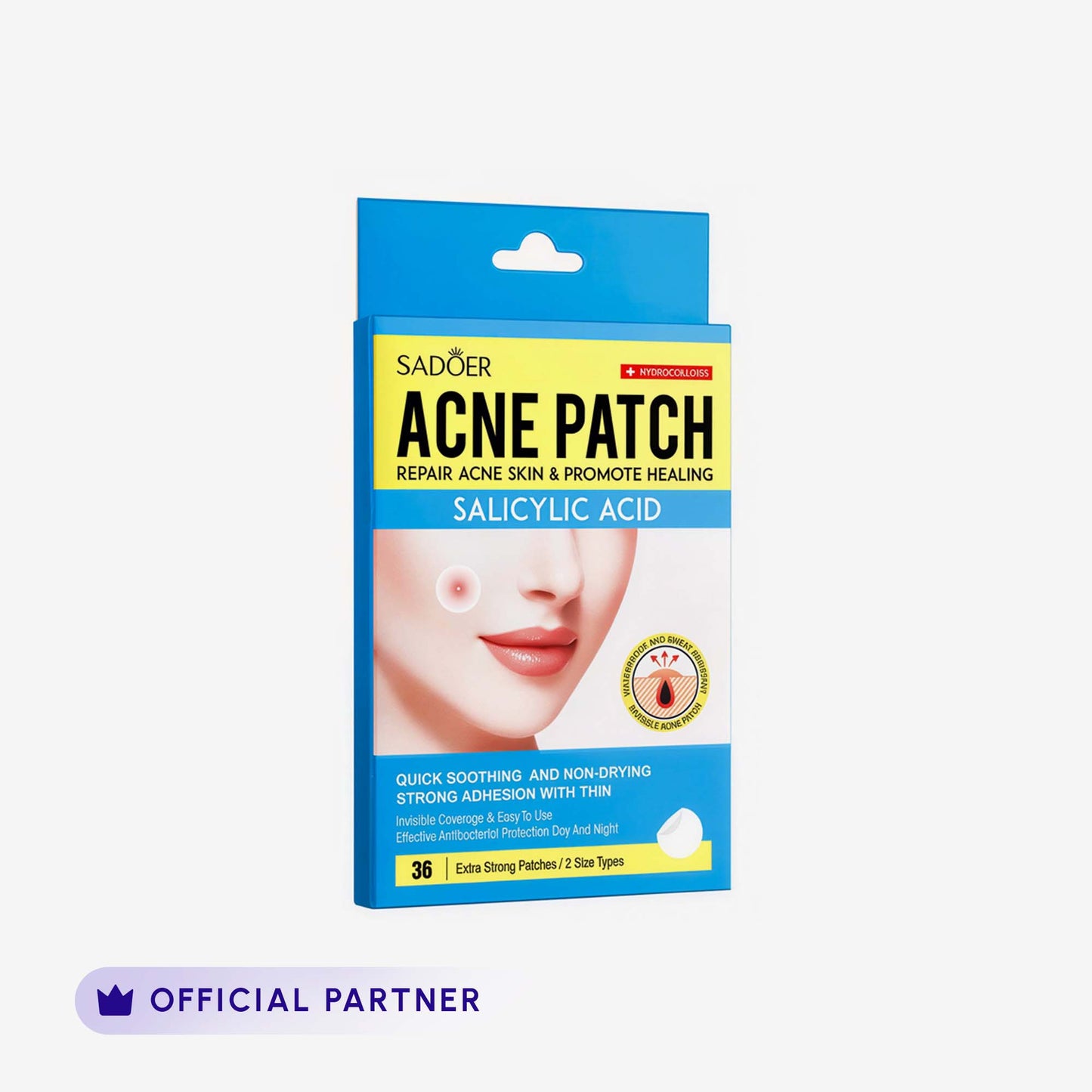 Sadoer Salicylic Acid Acne Patch 36S front packaging