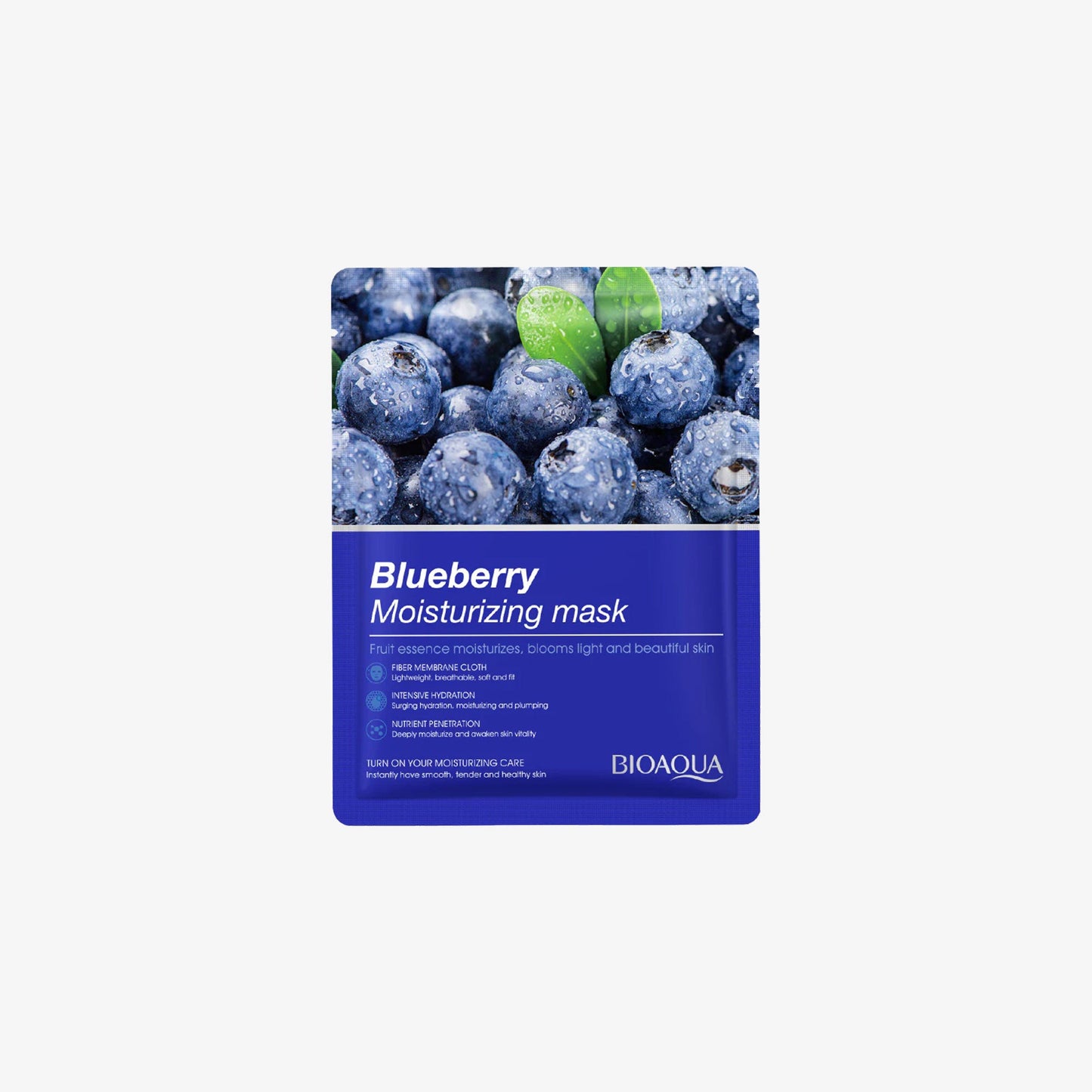 Bioaqua Blueberry Moisturizing Mask - 1 PC front packaging
