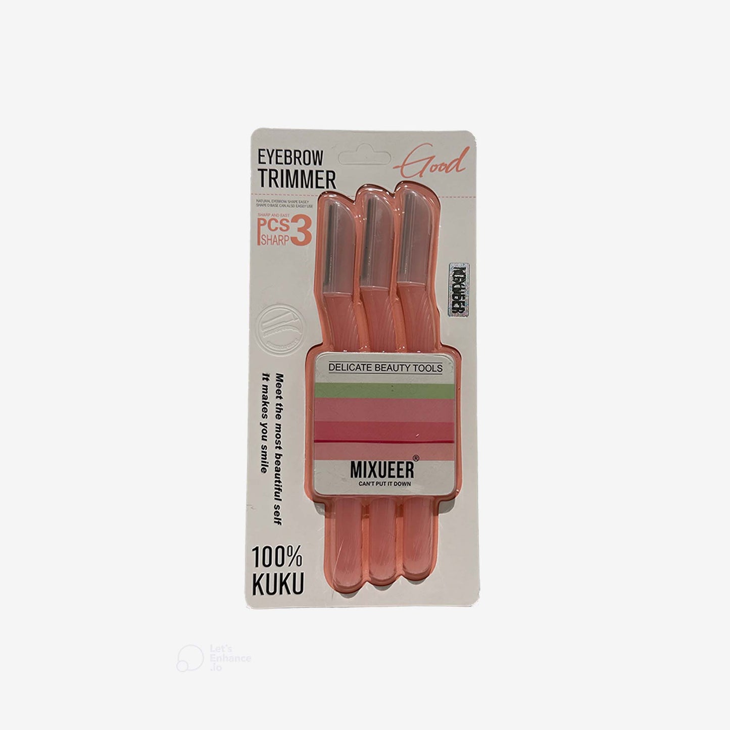 Facial Beauty - Pack Of 3 Eyebrow Trimmer front packaging