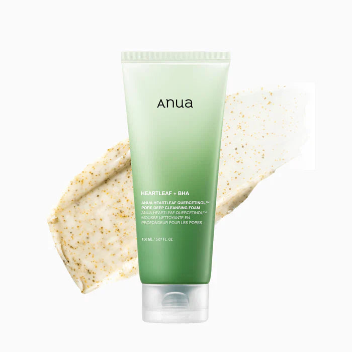 Anua Heartleaf Quercetinol Pore Deep Cleansing Foam 150Ml front packaging