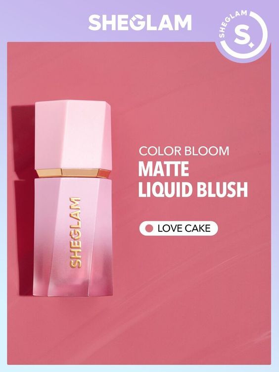 Shein Sheglam Color Bloom Dayglow Liquid Blush - Love Cake jar close up