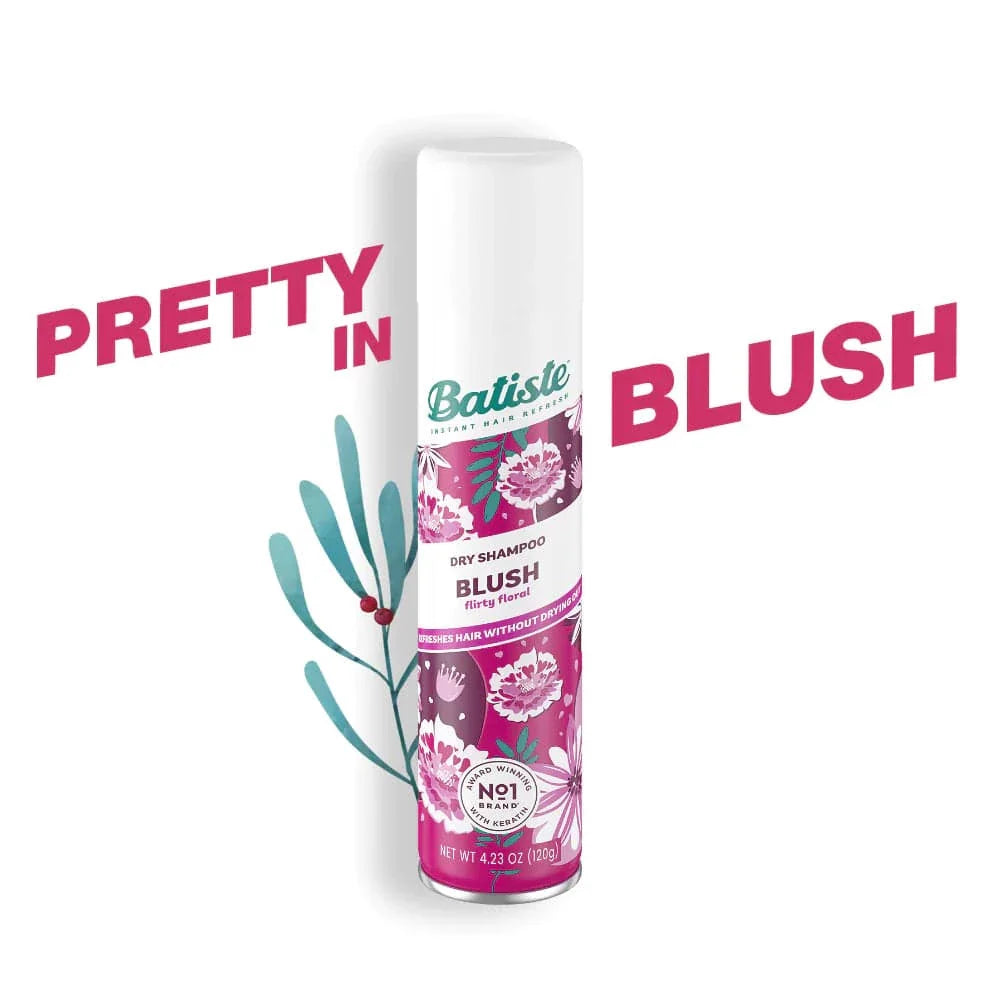 Batiste Dry Shampoo Floral & Flirty Blush 200Ml texture gel cream