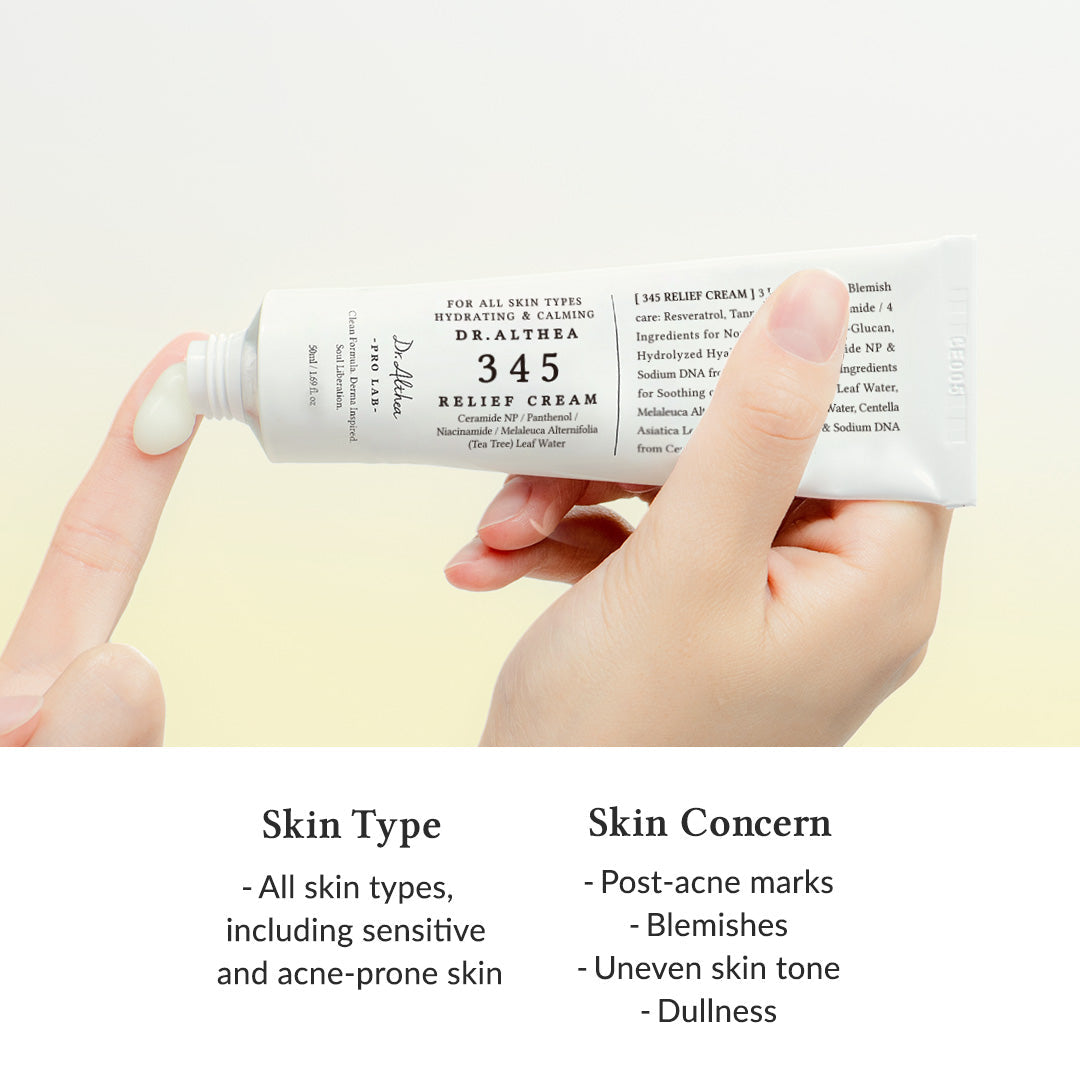 Dr.Althea - 345 Relief Cream suitable skin types