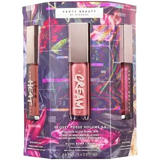 FENTY BEAUTY – Glossy Posse Volume 5.0 Lip Gloss Bomb Trio
