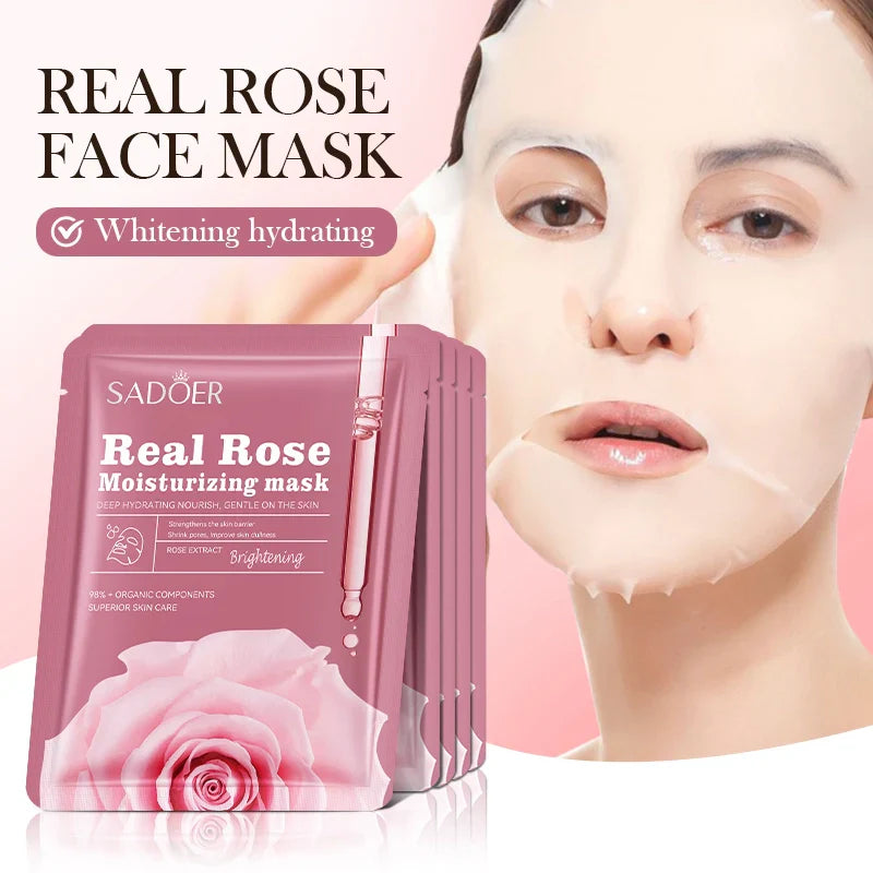 Sadoer Real Rose Moisturizing Facial Mask 25G - 1 PC texture gel cream