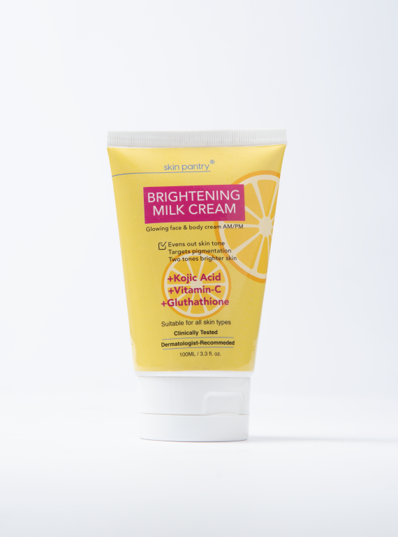 Skin Pantry - Brightening Milk Cream 100Ml jar close up