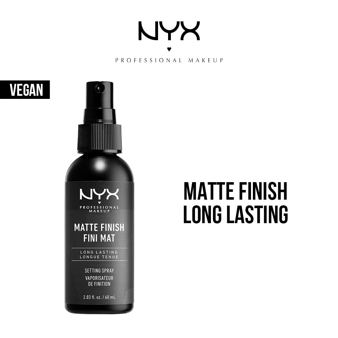NYX Cosmetics Makeup Setting Spray - 01 Matte Finish Long Lasting jar close up