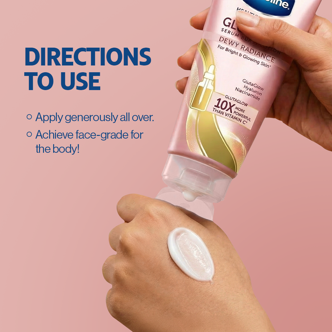 Vaseline - Gluta Hya Dewy Radiance - 70ml how to use steps