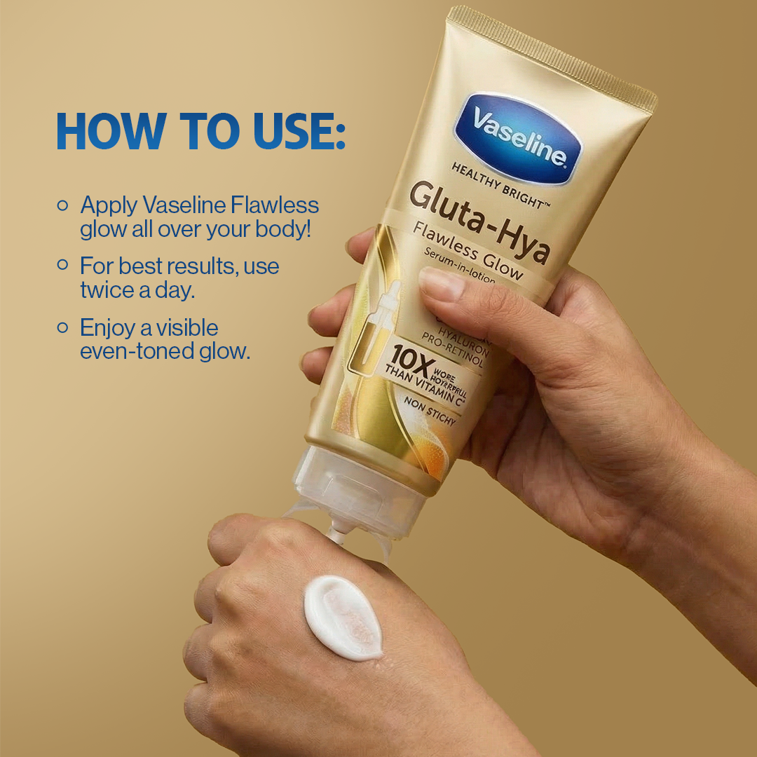 Vaseline - Gluta Hya Flawless Glow Serum - 70ml ingredients label