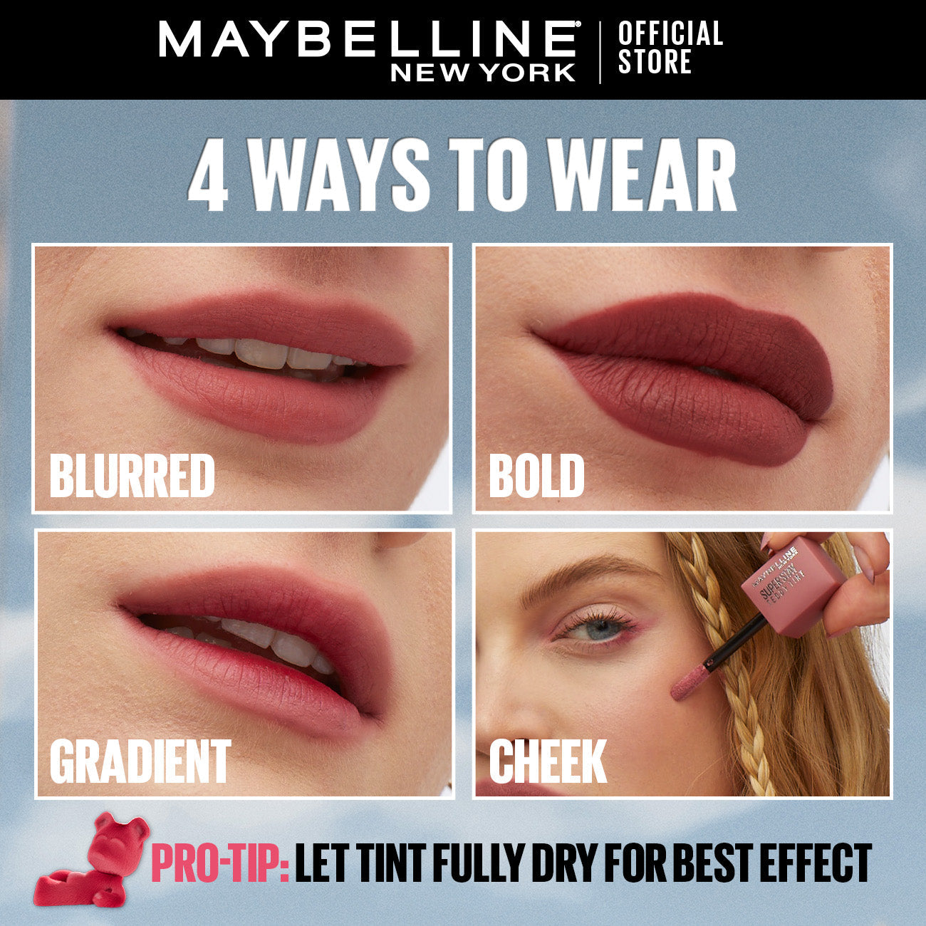 Maybelline New York's Super Stay Teddy Tintâ„¢: The 12-Hour Liquid Lip Tint!