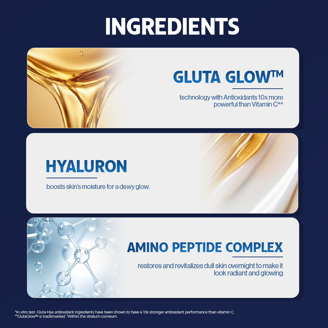 Vaseline - Gluta Hya Overnight Radiance Repair - 70ml original authentic Pakistan