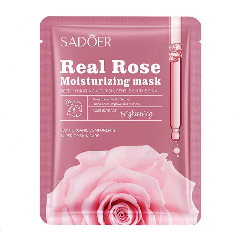 Sadoer Real Rose Moisturizing Facial Mask 25G - 1 PC jar close up