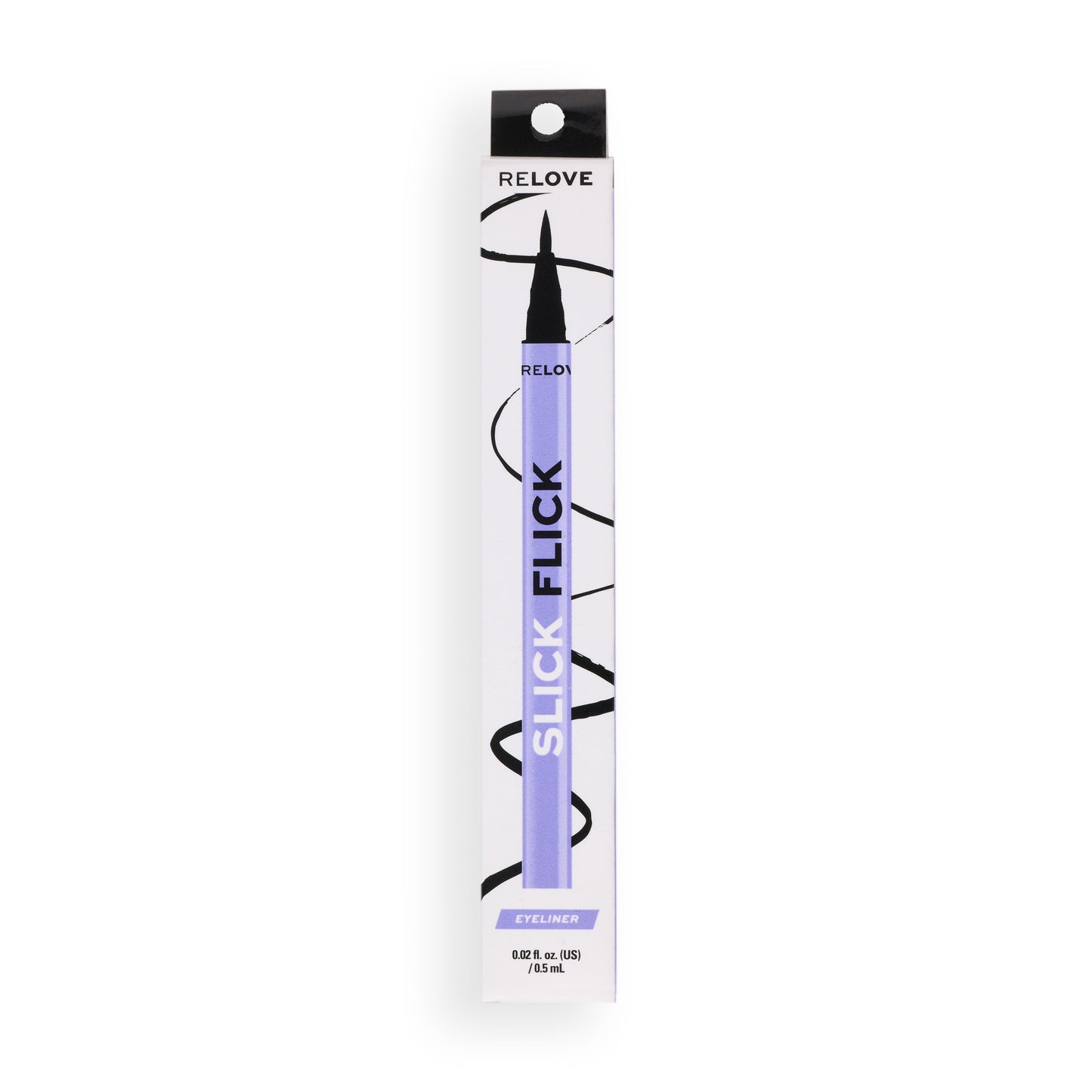 Relove By Revolution Slick Flick Eyeliner Black jar close up