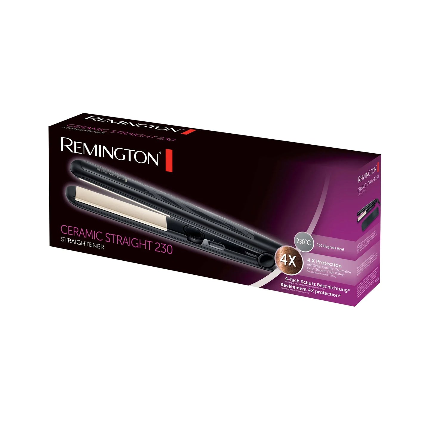 Remington - Ceramic Slim 230 Hair Straightener S3500 texture gel cream