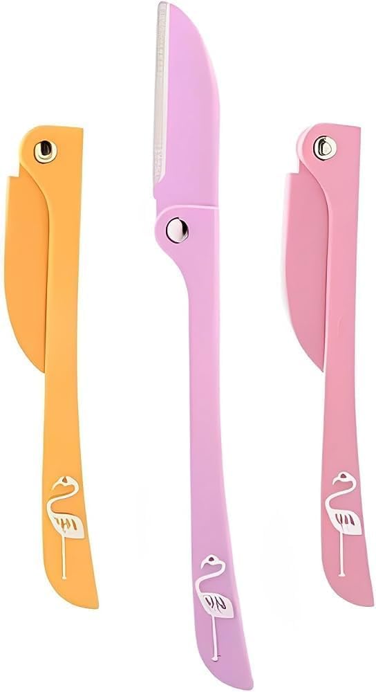 Feather Flamingos - Facial Razor 3's (Imported) jar close up