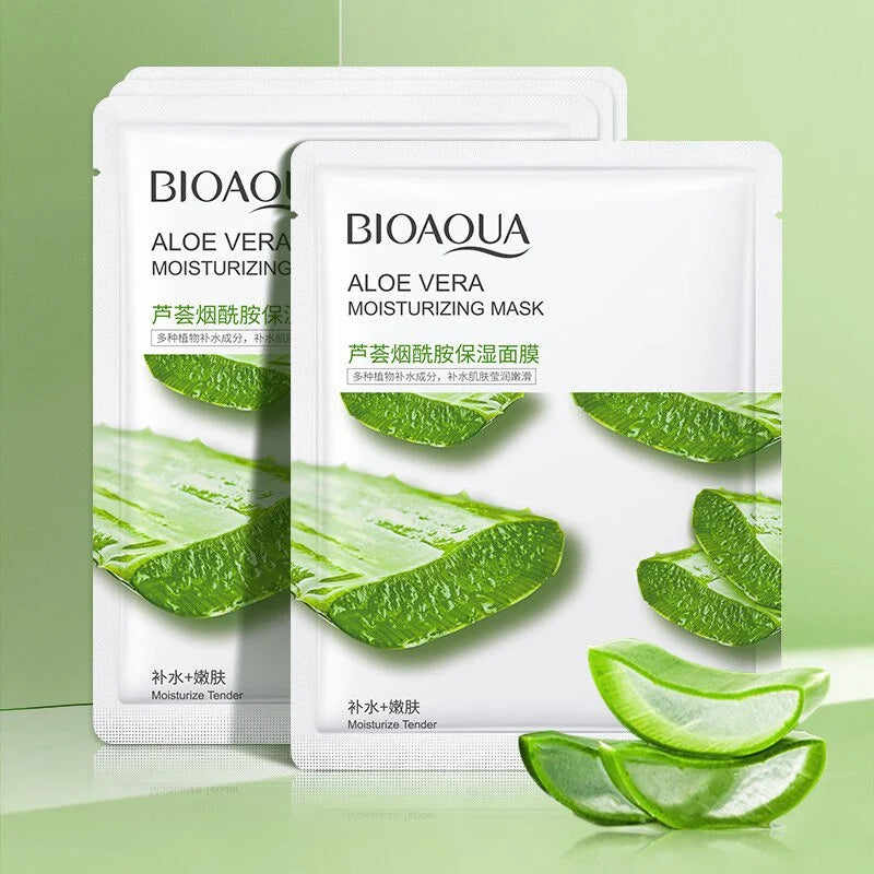 Bioaqua - Aloe Vera Moisturizing and Hydrating Mask - 25g jar close up