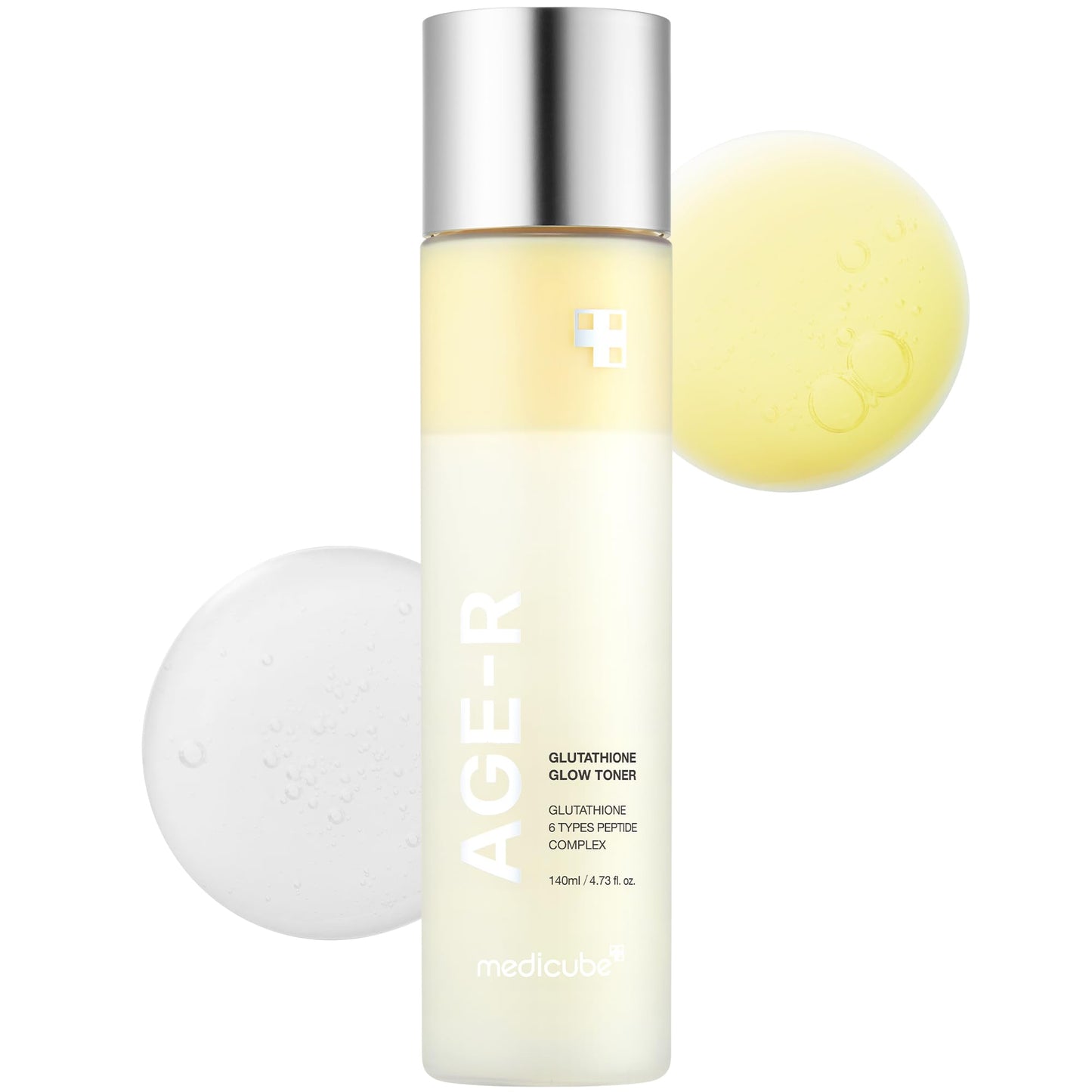 Medicube- Age-r Glutathione Glow Toner 140ml jar close up