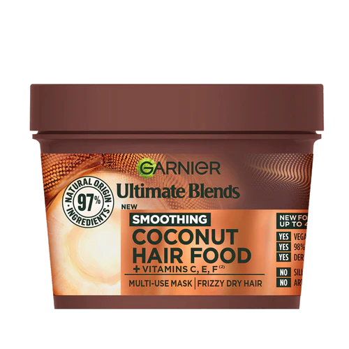 GARNIER ULTIMATE BLENDS COCONUT AND MACADAMIA HAIR FOOD HAIR MASK 400ml