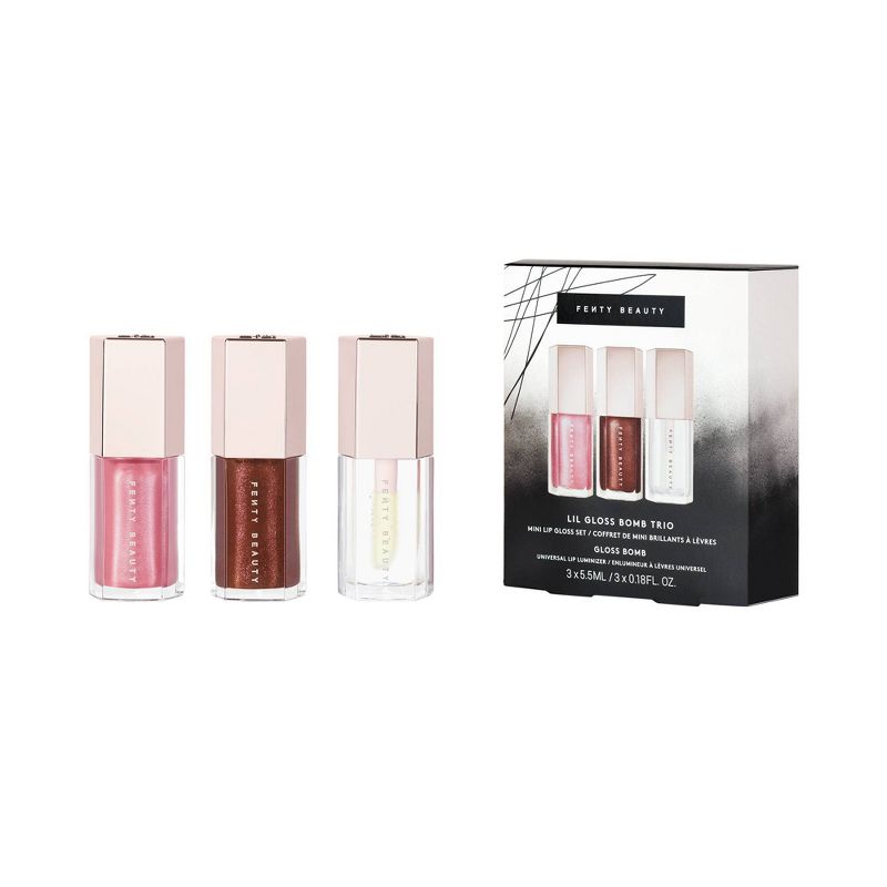 Fenty Snackz by Fenty Beauty by Rihanna Lil Gloss Bomb Trio Mini Lip Gloss Set - 0.18 fl oz/3pc