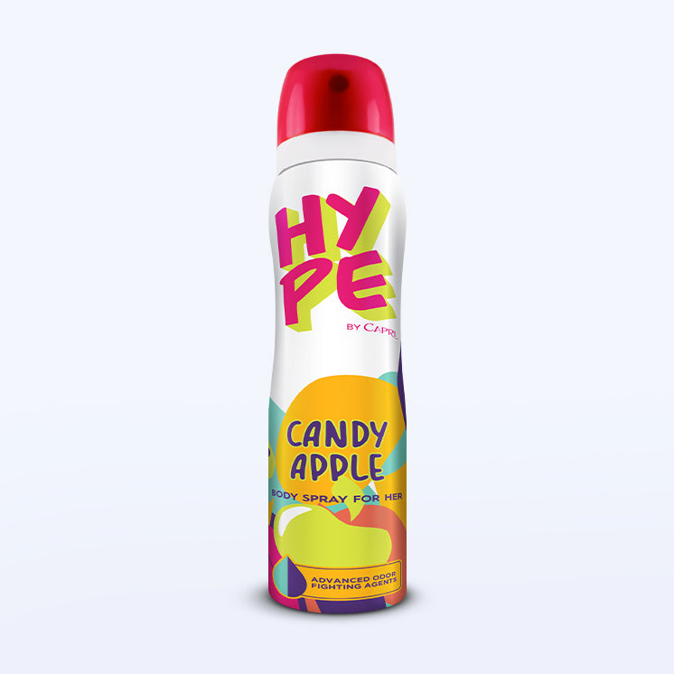 Hype - Women Body Spray -Candy Apple jar close up