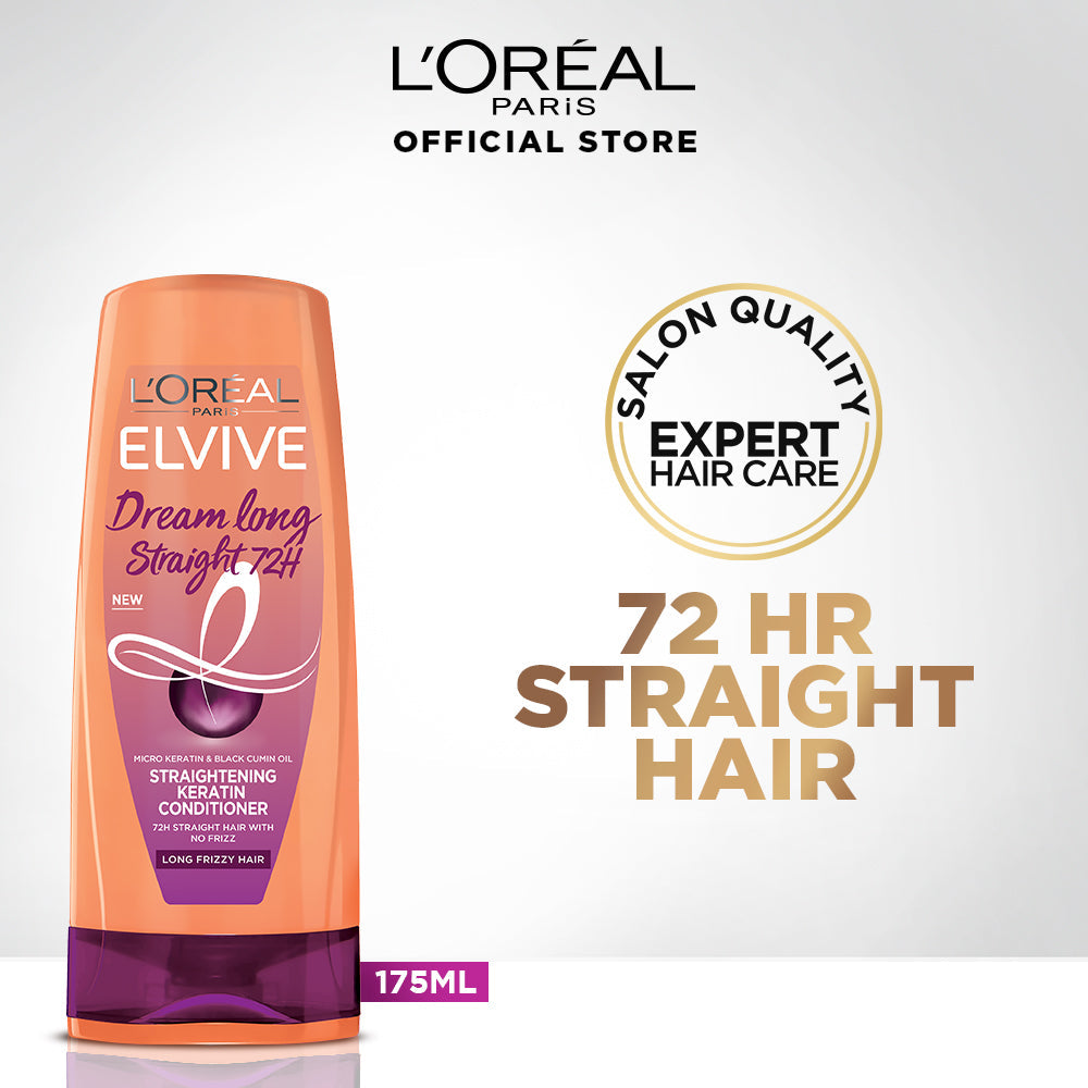 L'Oreal Paris Dream Long Straight 72H Conditioner 175Ml jar close up