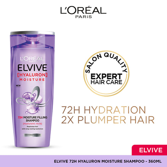L'Oreal Elvive Hyaluron Shampoo 360Ml front packaging