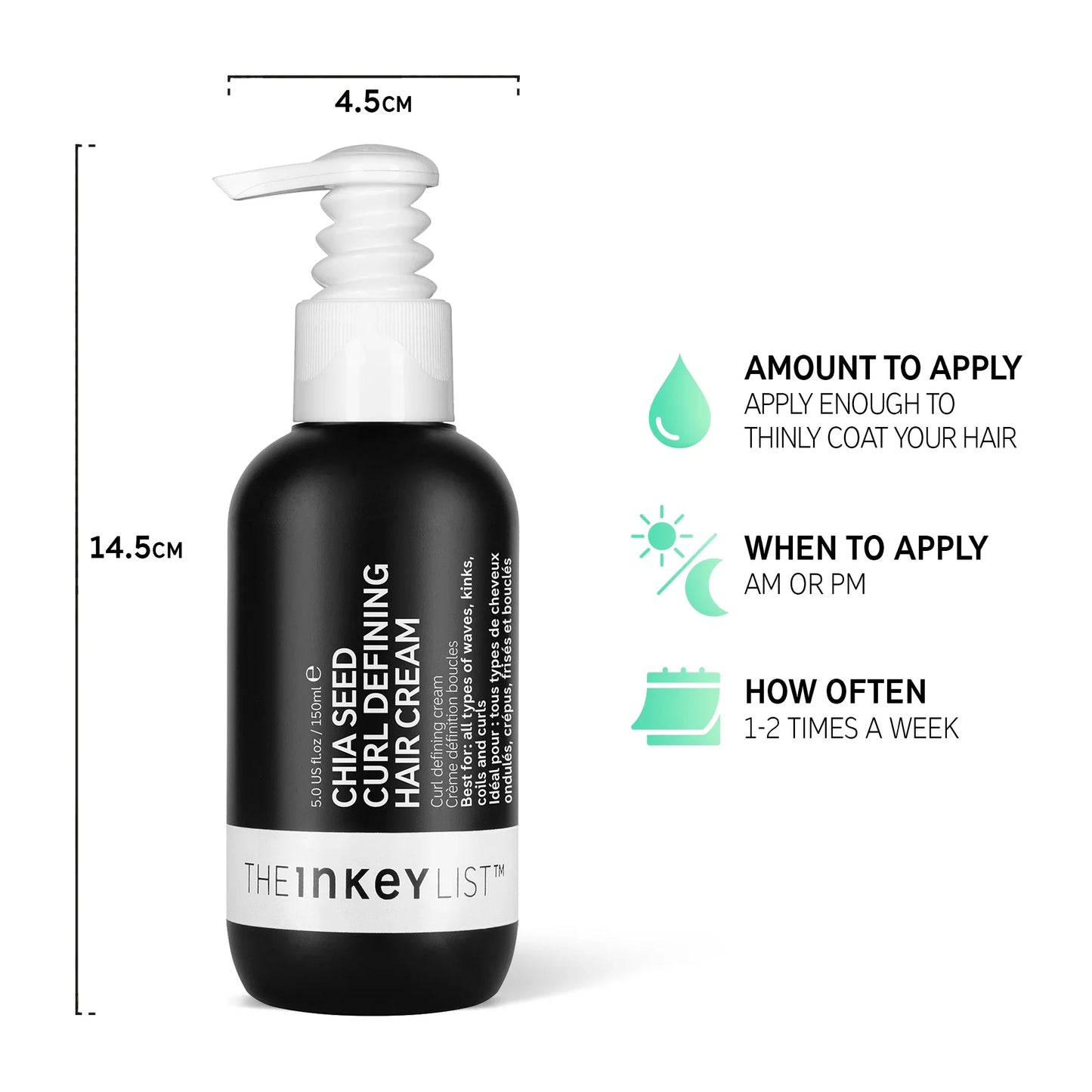 INKEY LIST - CHIA SEED CURL DEFINING HAIR TREATMENT 150ml