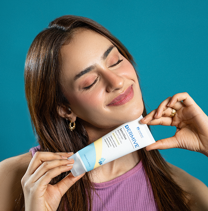 Jenpharm Dermive Moisturizer Sensitive For Normal To Dry 100ml texture gel cream
