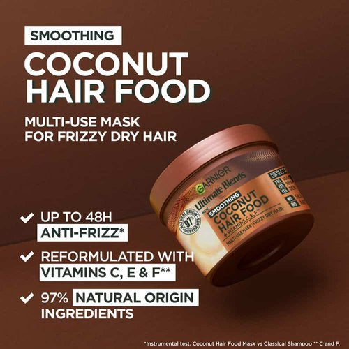 GARNIER ULTIMATE BLENDS COCONUT AND MACADAMIA HAIR FOOD HAIR MASK 400ml