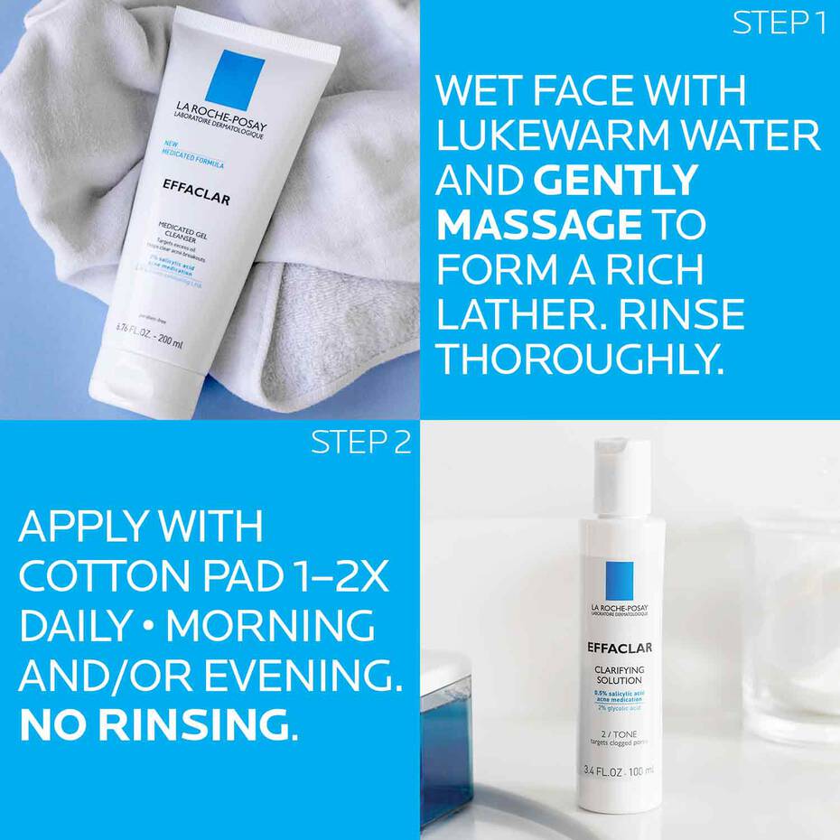 La Roche Posay EFFACLAR ACNE TREATMENT SYSTEM