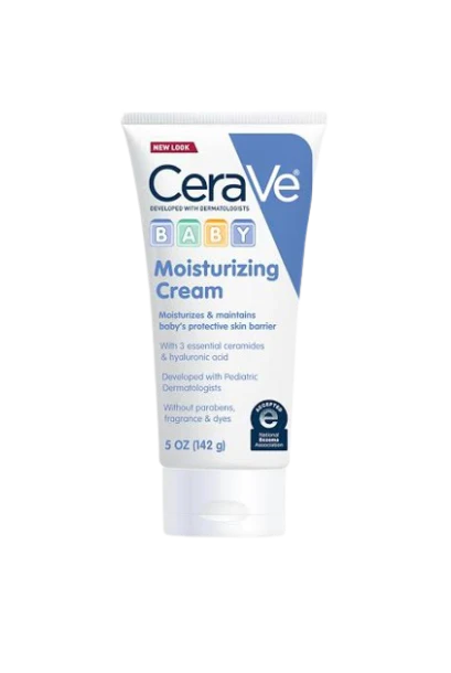 CeraVe Baby Moisturizing Cream with Hyaluronic Acid | Paraben, Sulfate, & Fragrance Free | 5 Ounce