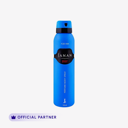 J. Janan Sport Perfume Body Spray 150Ml front packaging